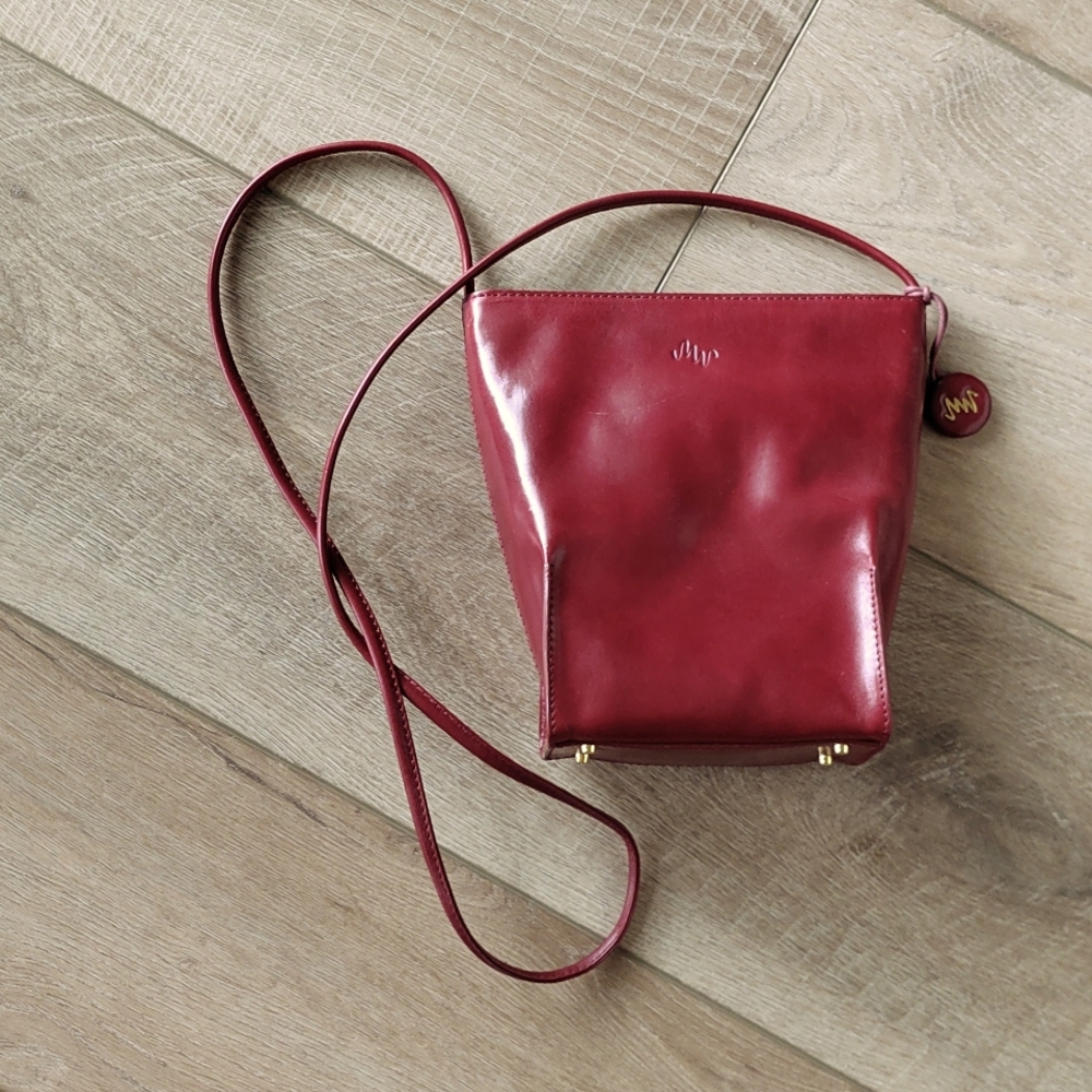 Beautiful Dark Red Burgundy Monsac Crossbody Purse Handbag